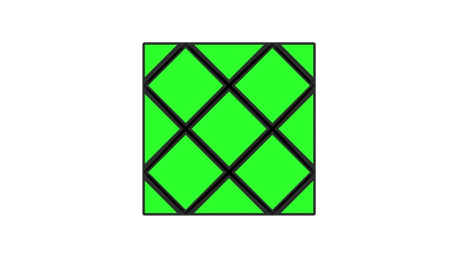 Skewb Puzzle 3x3x3 3D model_11