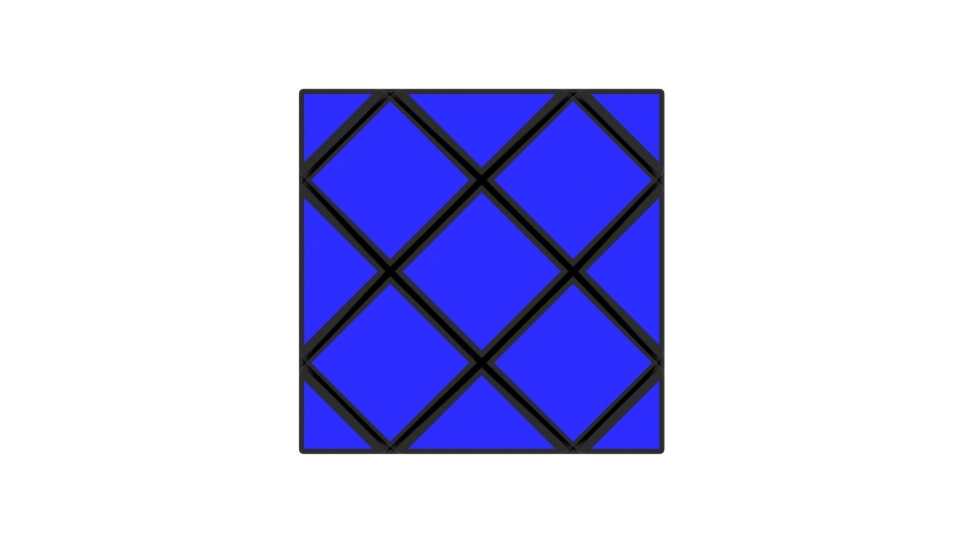 Skewb Puzzle 3x3x3 3D model_8
