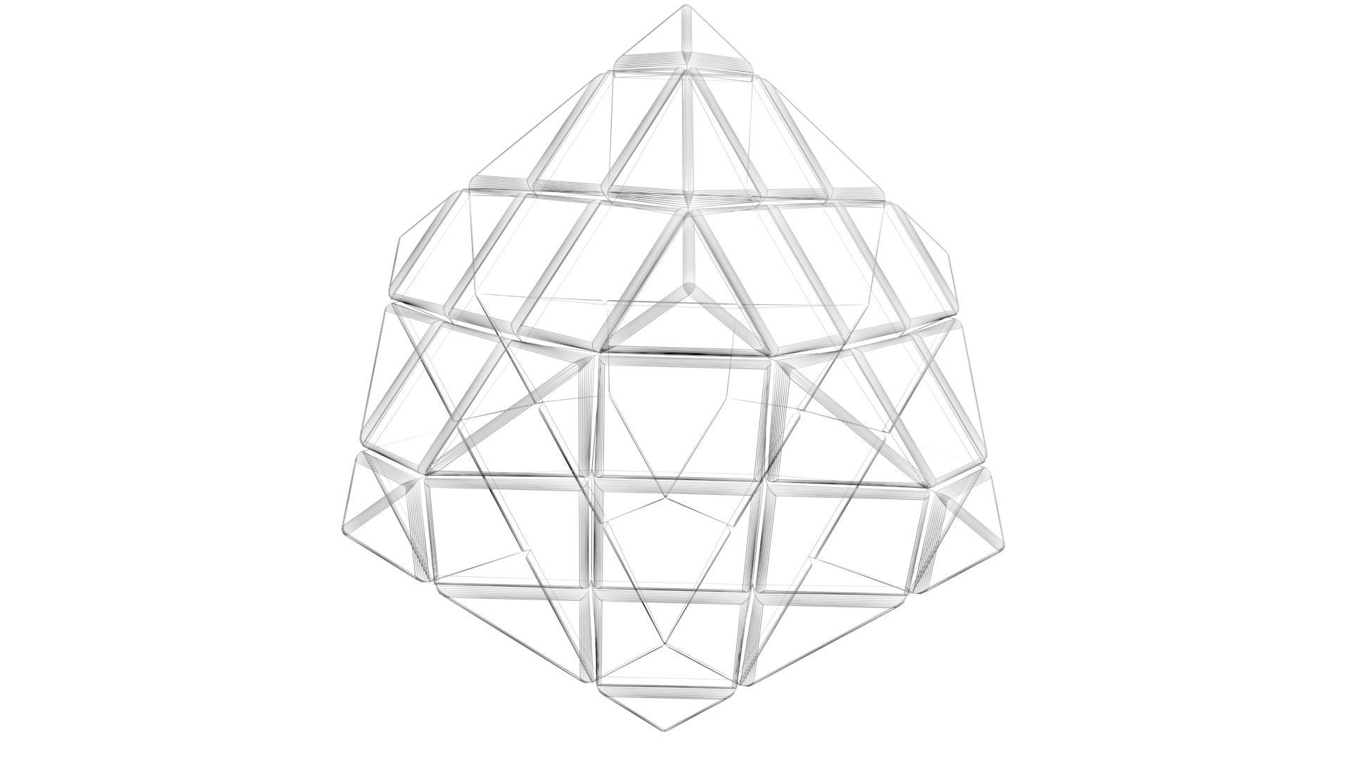 Skewb Puzzle 3x3x3 3D model_15