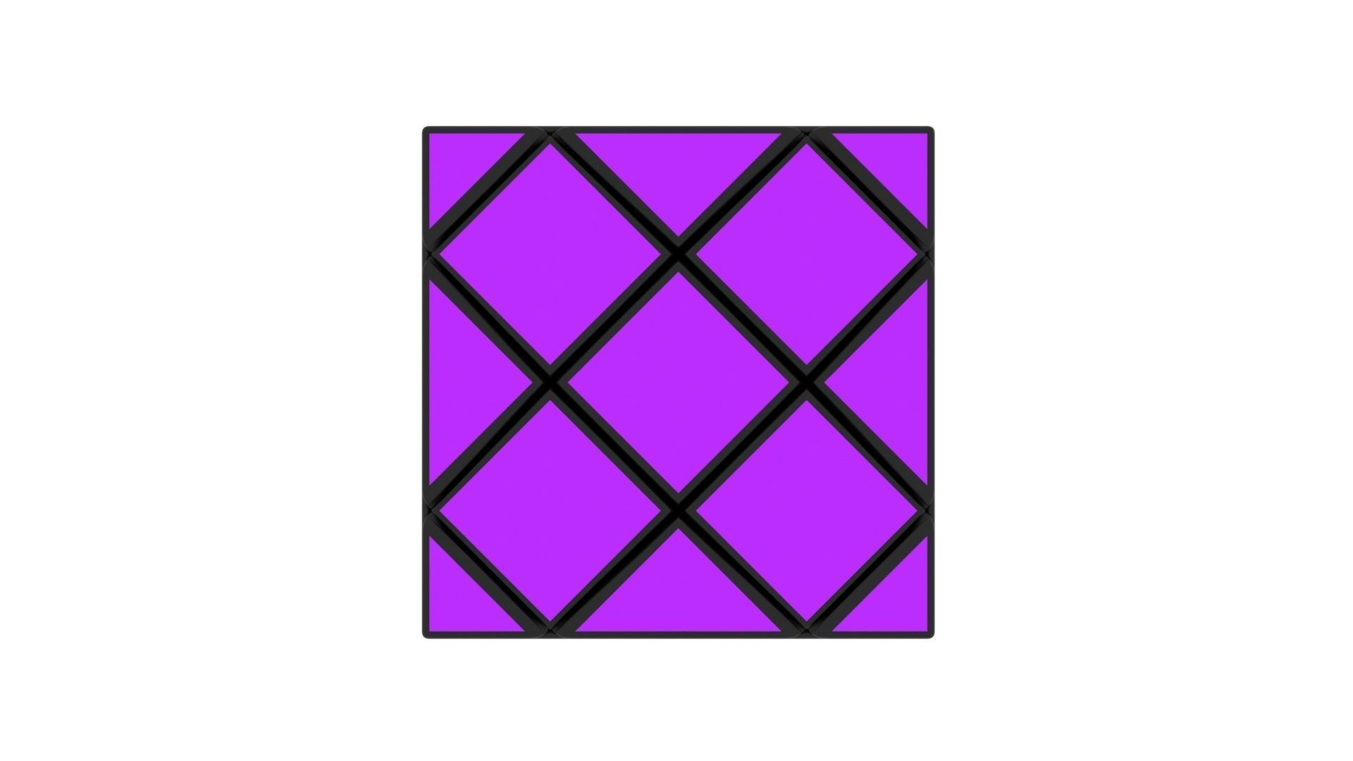Skewb Puzzle 3x3x3 3D model_9