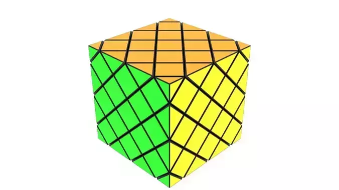 Skewb 4x4x4 3D model