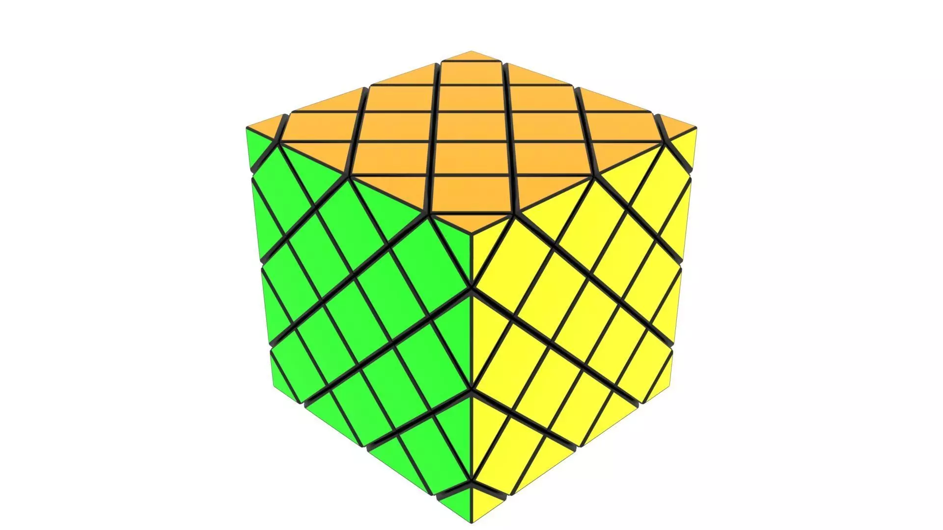 Skewb 4x4x4 3D model_0