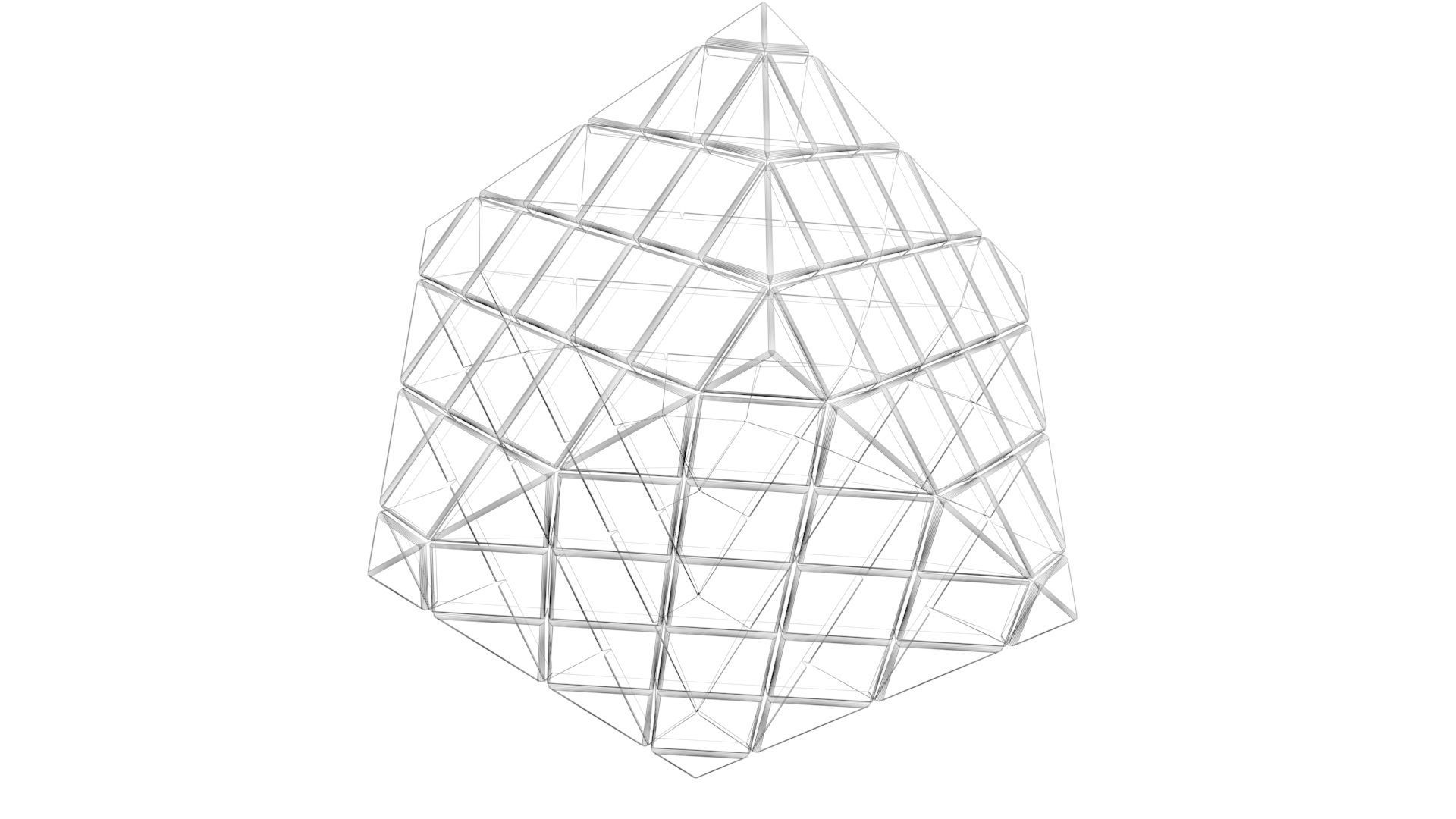 Skewb 4x4x4 3D model_17