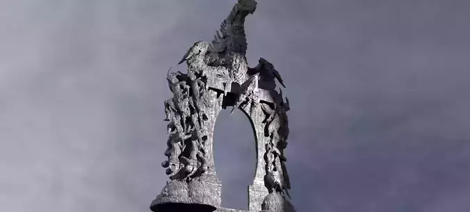 Dantes inferno monolith Archway 3D model