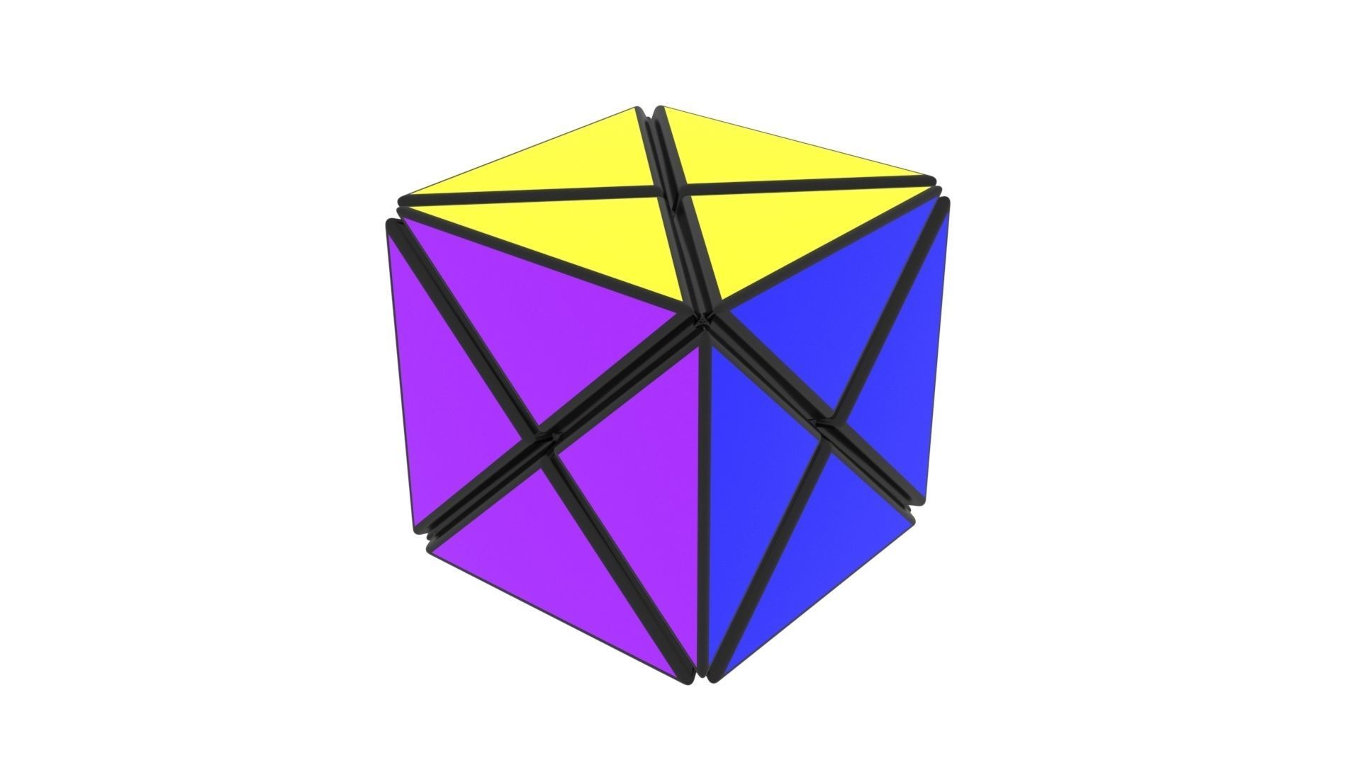 Dino Cubes Set 3D model_10