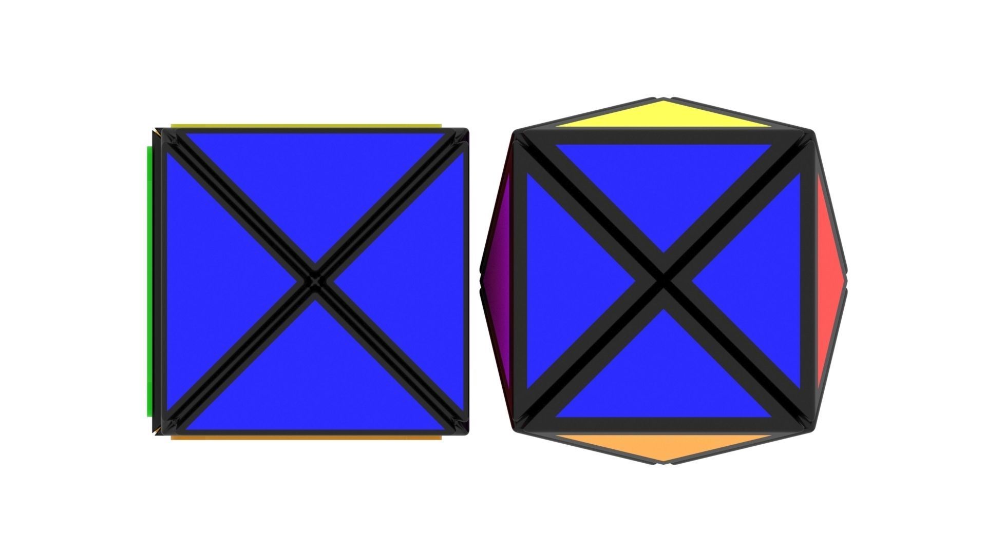 Dino Cubes Set 3D model_7