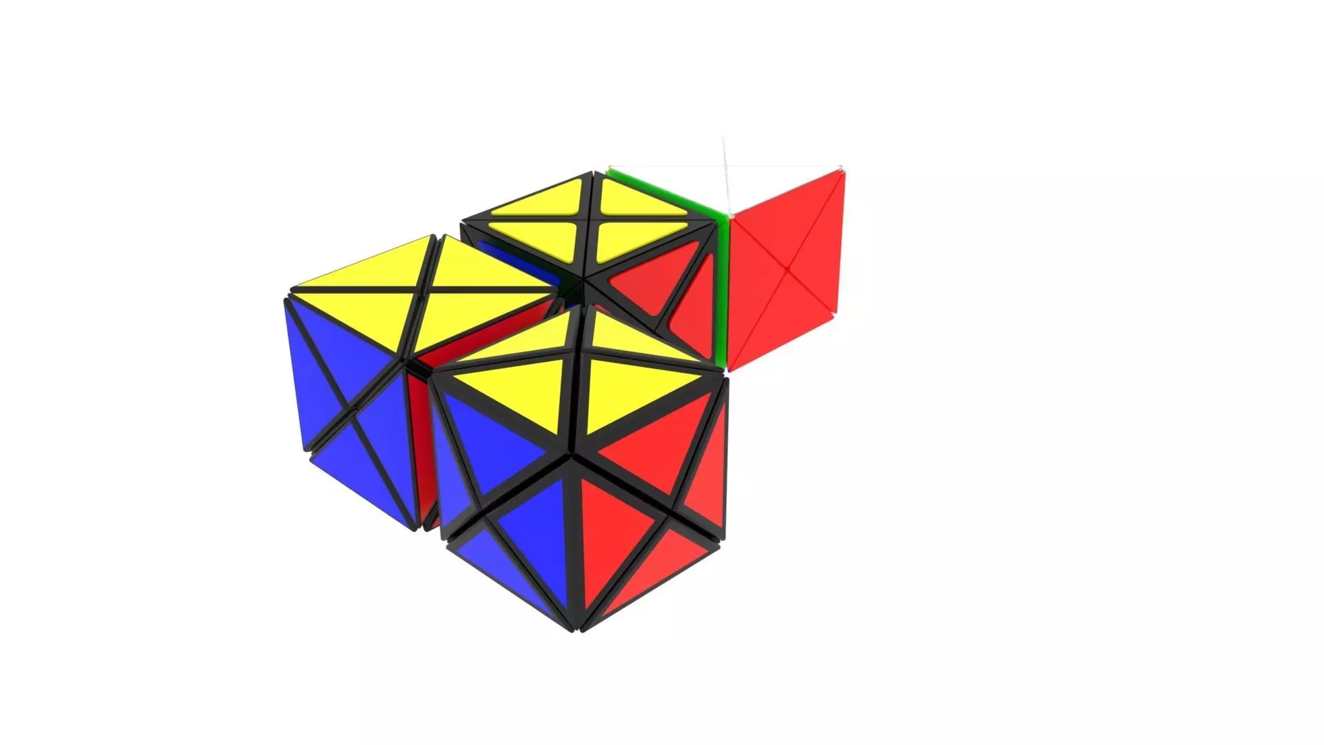 Dino Cubes Set 3D model_0