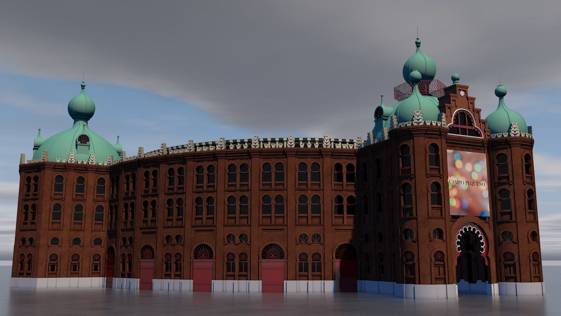 Campo Pequeno 3D model_9