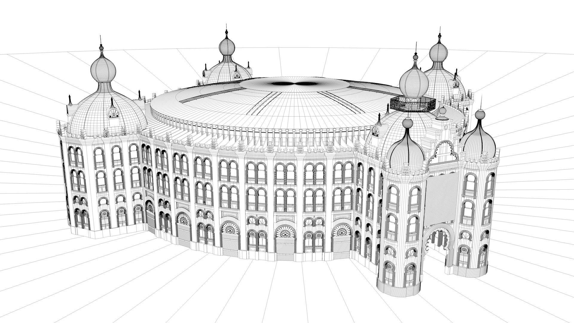 Campo Pequeno 3D model_10