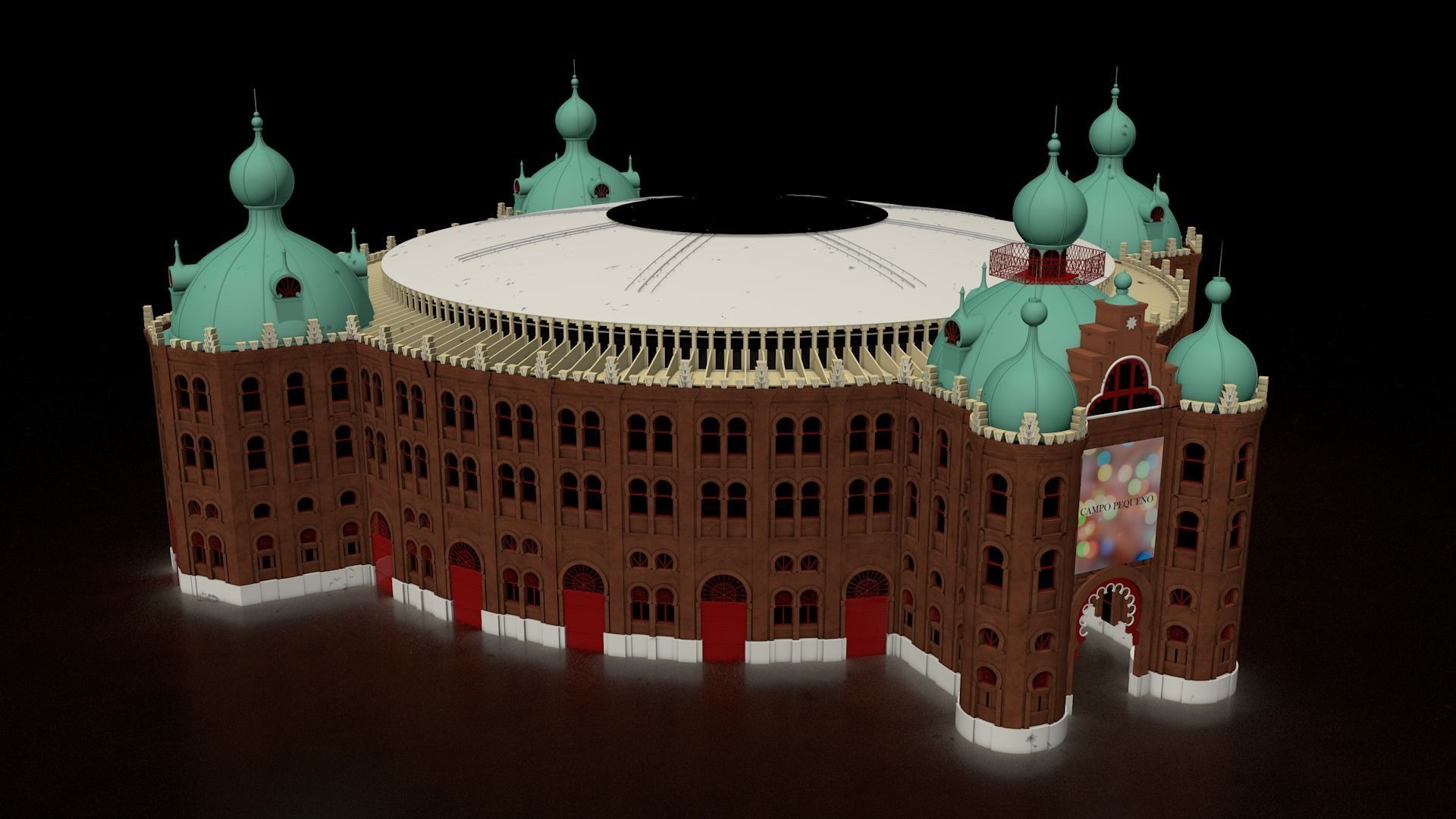 Campo Pequeno 3D model_7