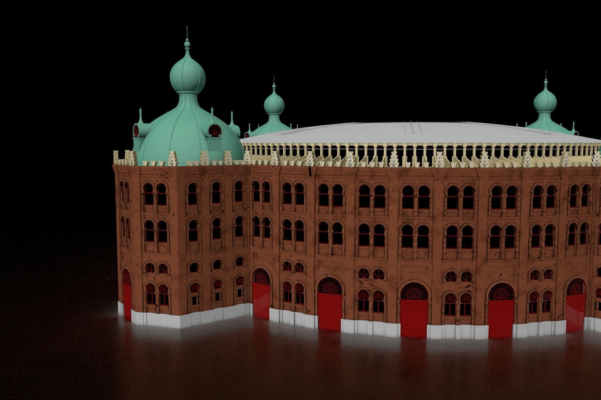 Campo Pequeno 3D model_5