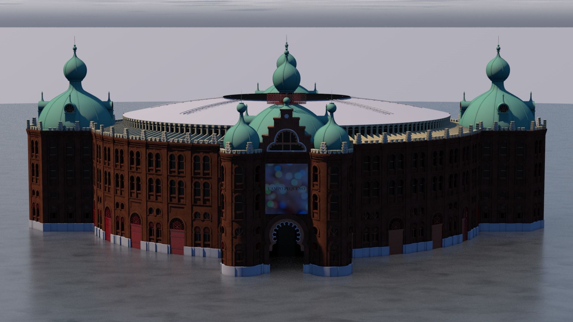 Campo Pequeno 3D model_3