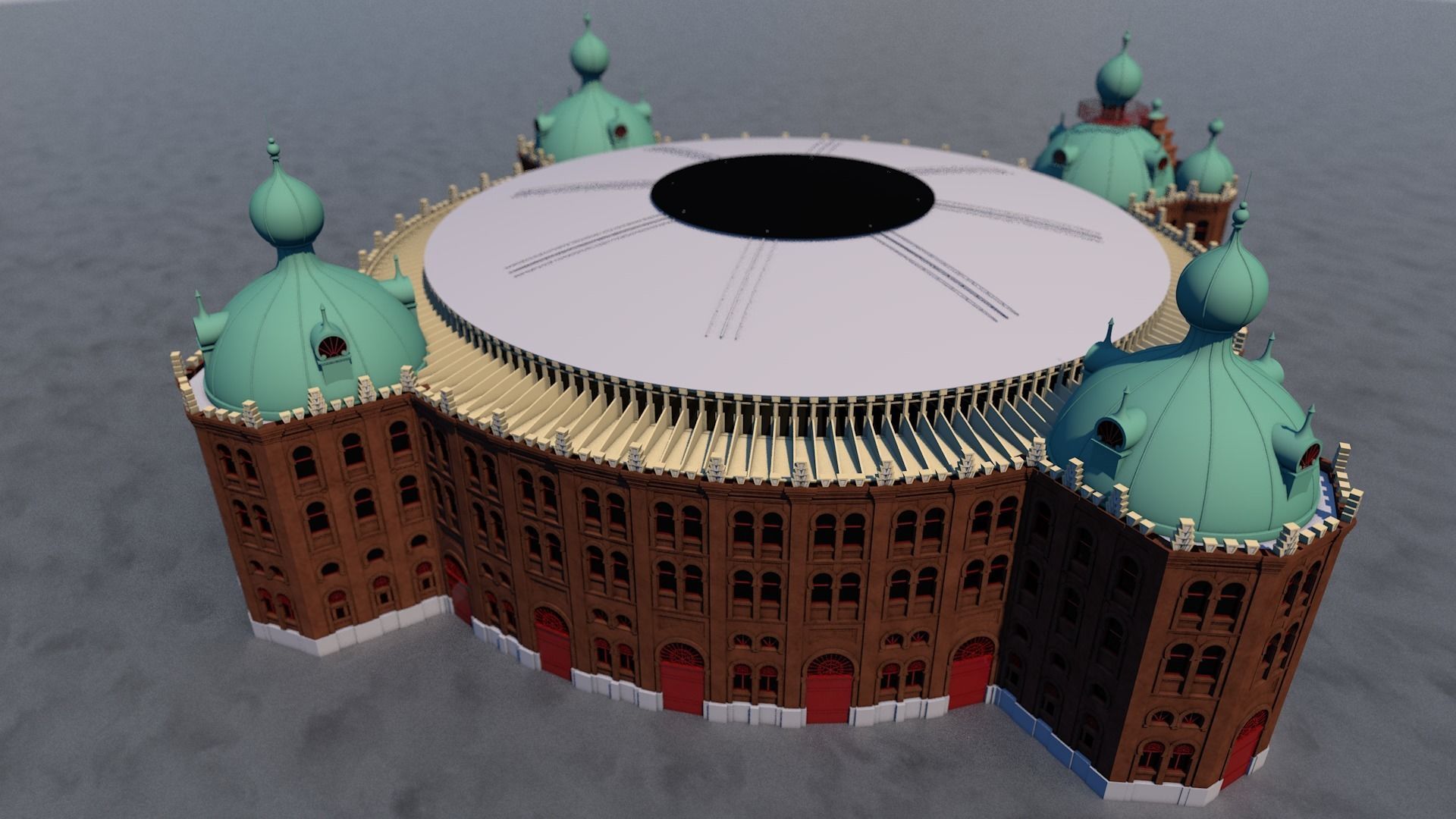 Campo Pequeno 3D model_8