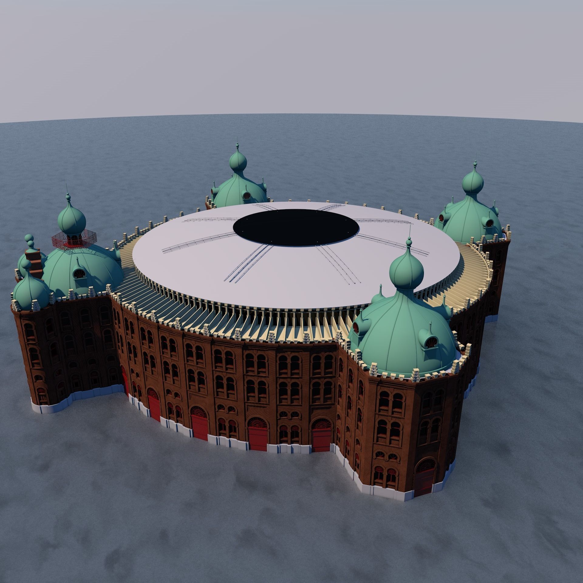 Campo Pequeno 3D model_4