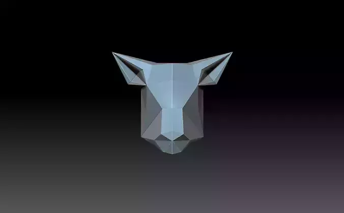 Deer head 3D print model