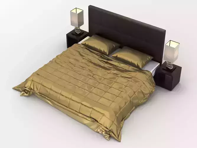 Contemporary Double Bed Setup 003