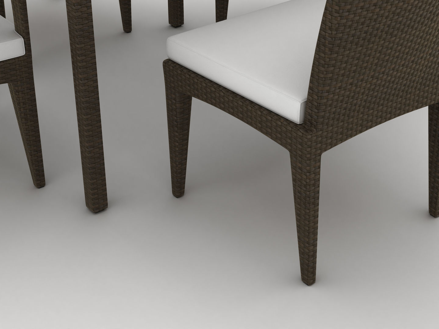 Dedon Panama Dining Set 3D model_4
