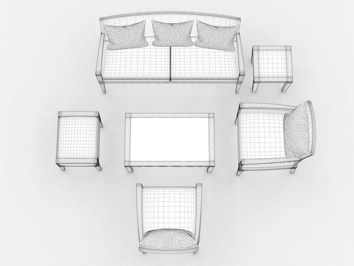 Dedon Panama Set 3D model_17