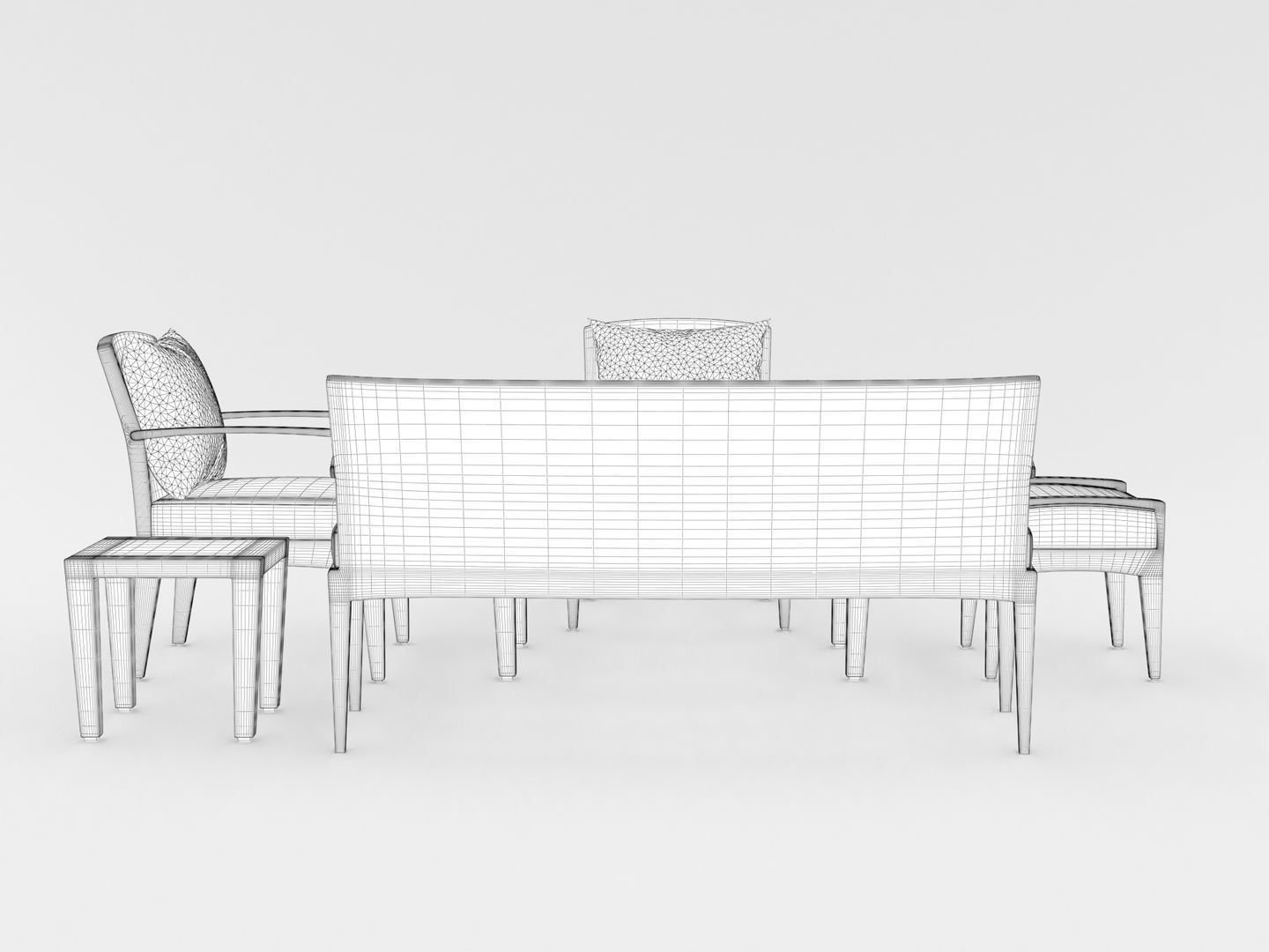 Dedon Panama Set 3D model_16