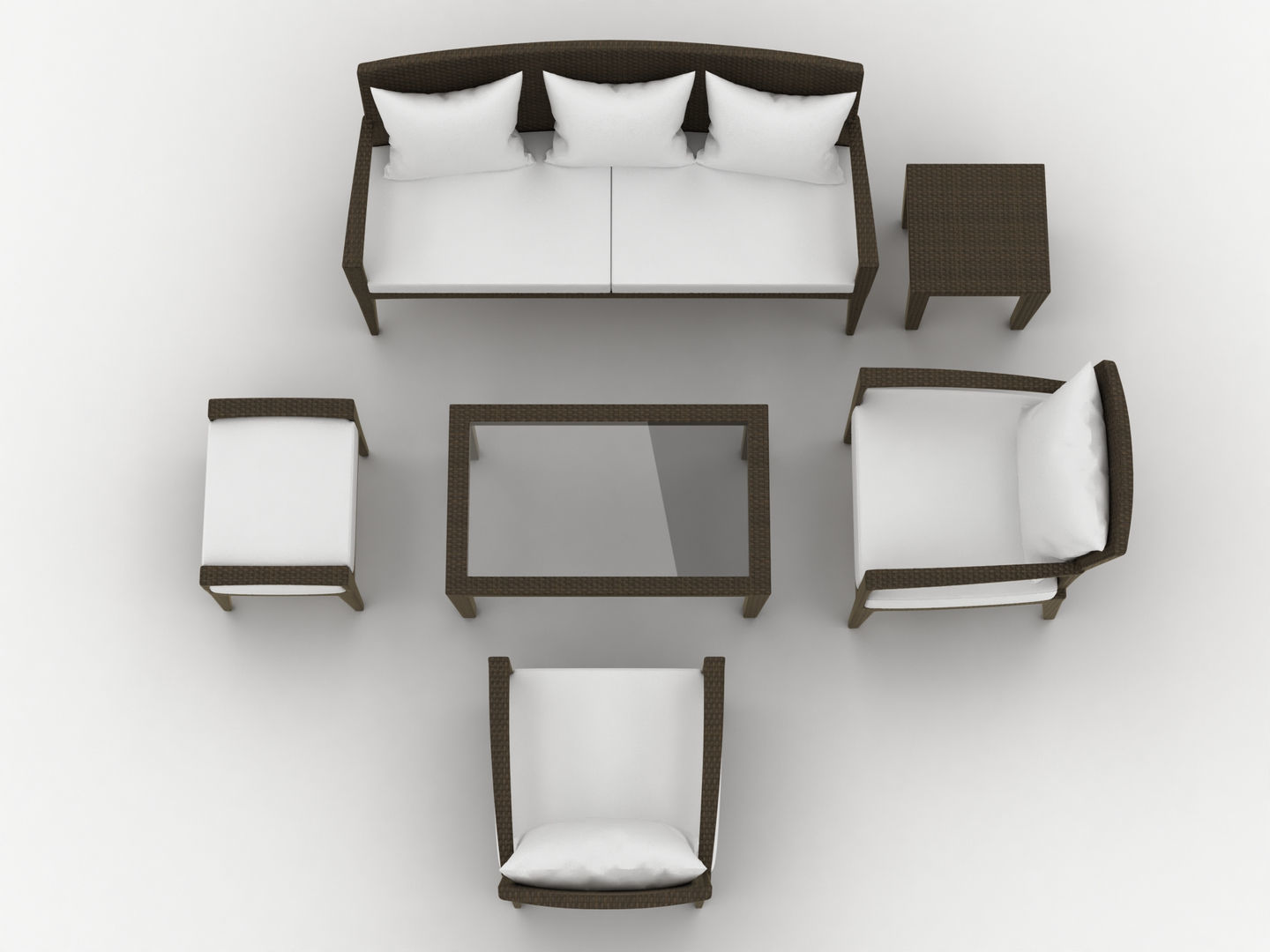 Dedon Panama Set 3D model_8