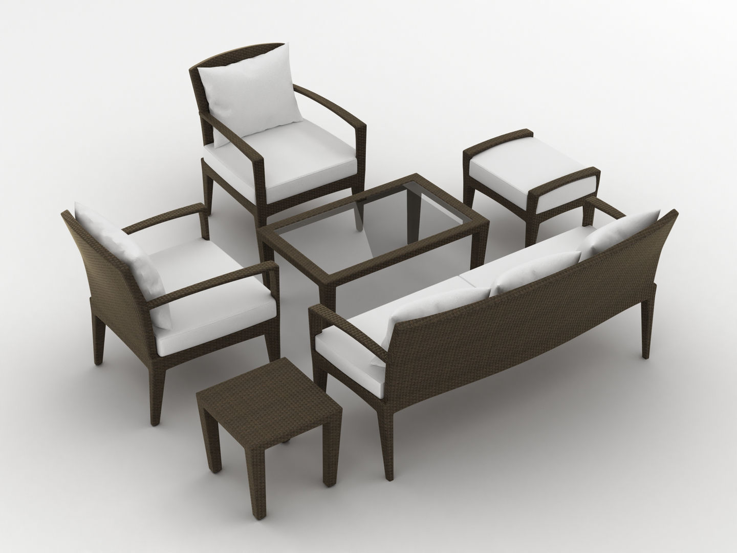 Dedon Panama Set 3D model_4