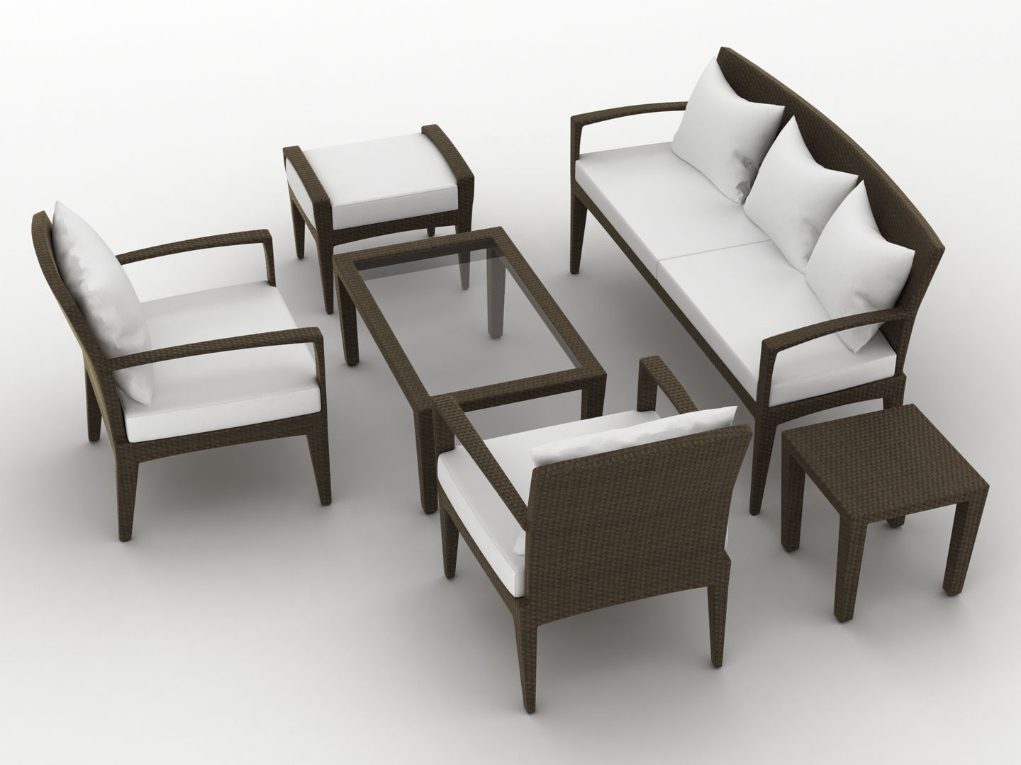 Dedon Panama Set 3D model_5