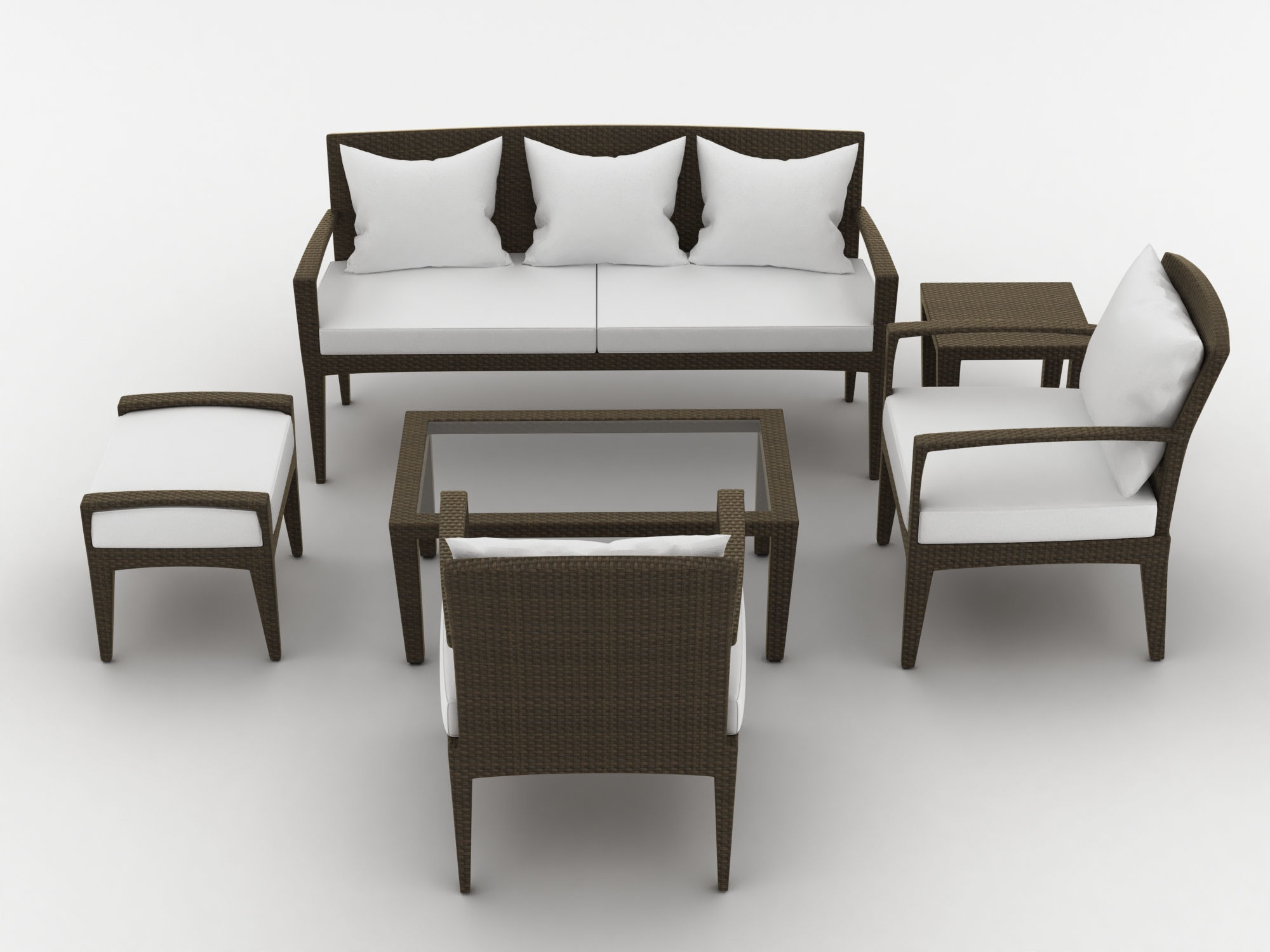 Dedon Panama Set 3D model_1