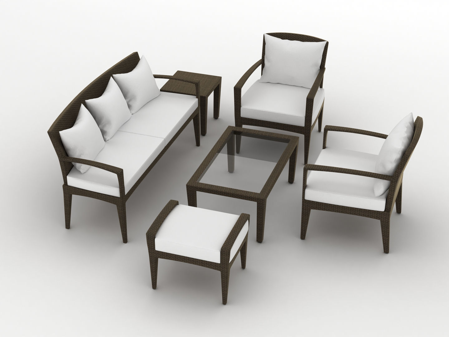 Dedon Panama Set 3D model_2