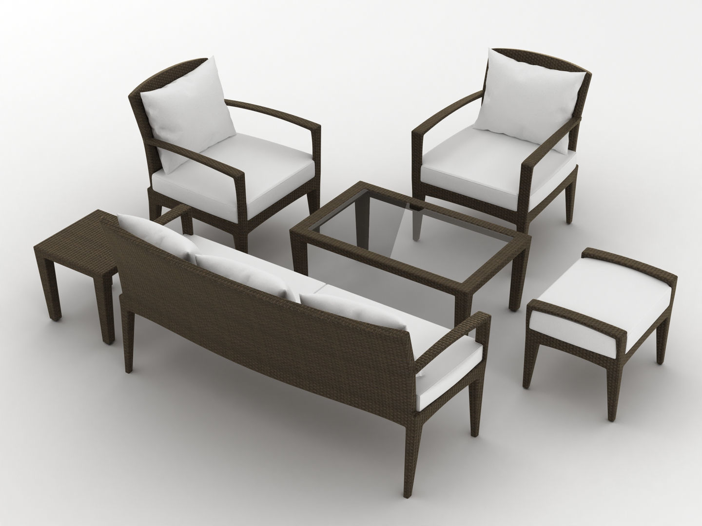 Dedon Panama Set 3D model_3
