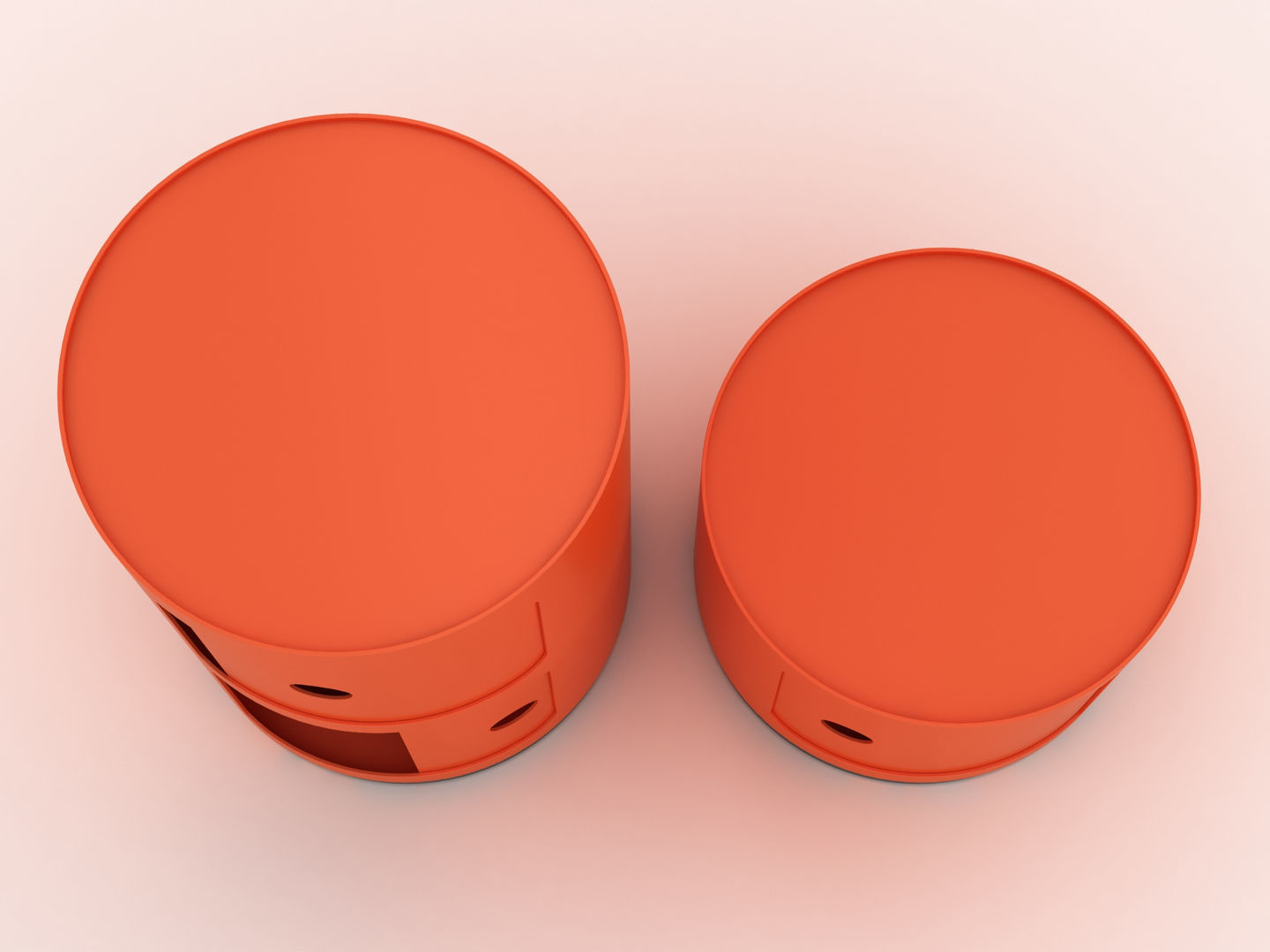 Kartell Cabinet Side Table 3D model_8