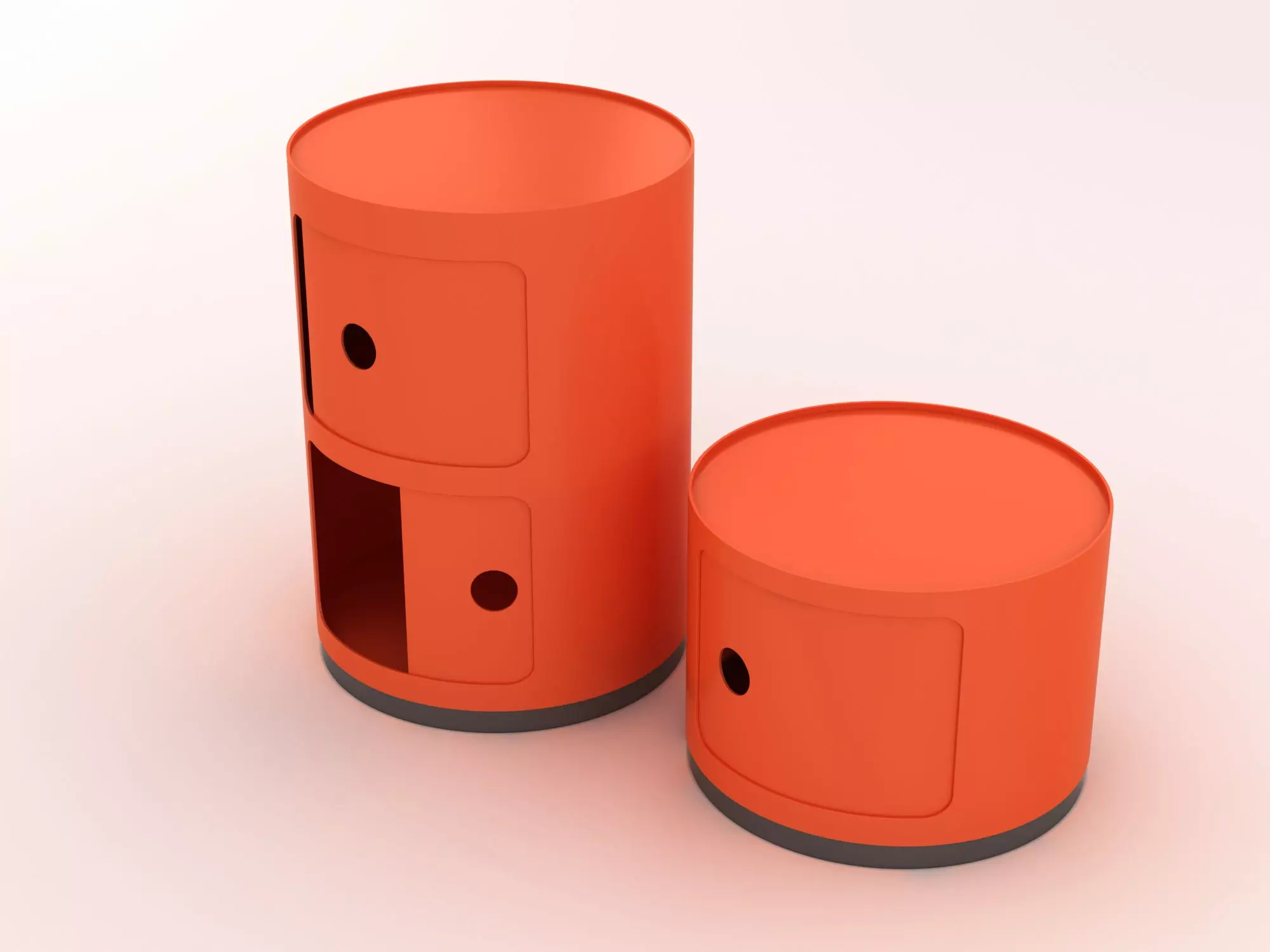 Kartell Cabinet Side Table 3D model_0