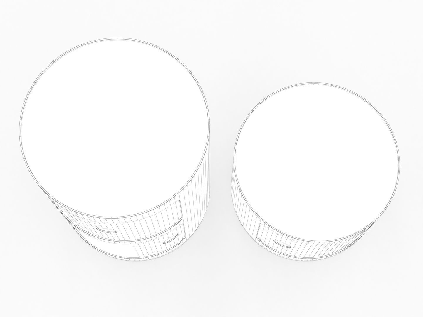 Kartell Cabinet Side Table 3D model_17