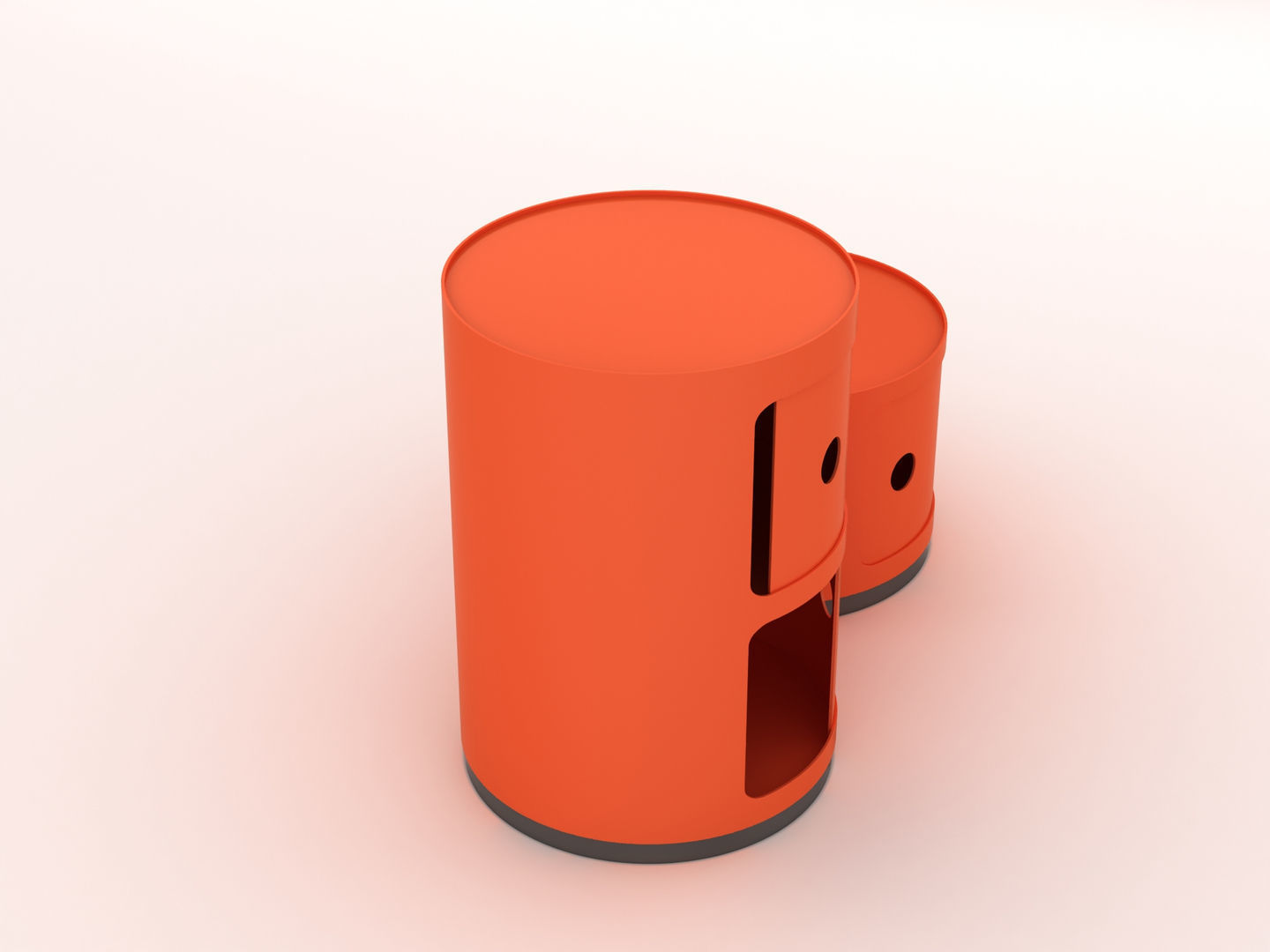 Kartell Cabinet Side Table 3D model_2