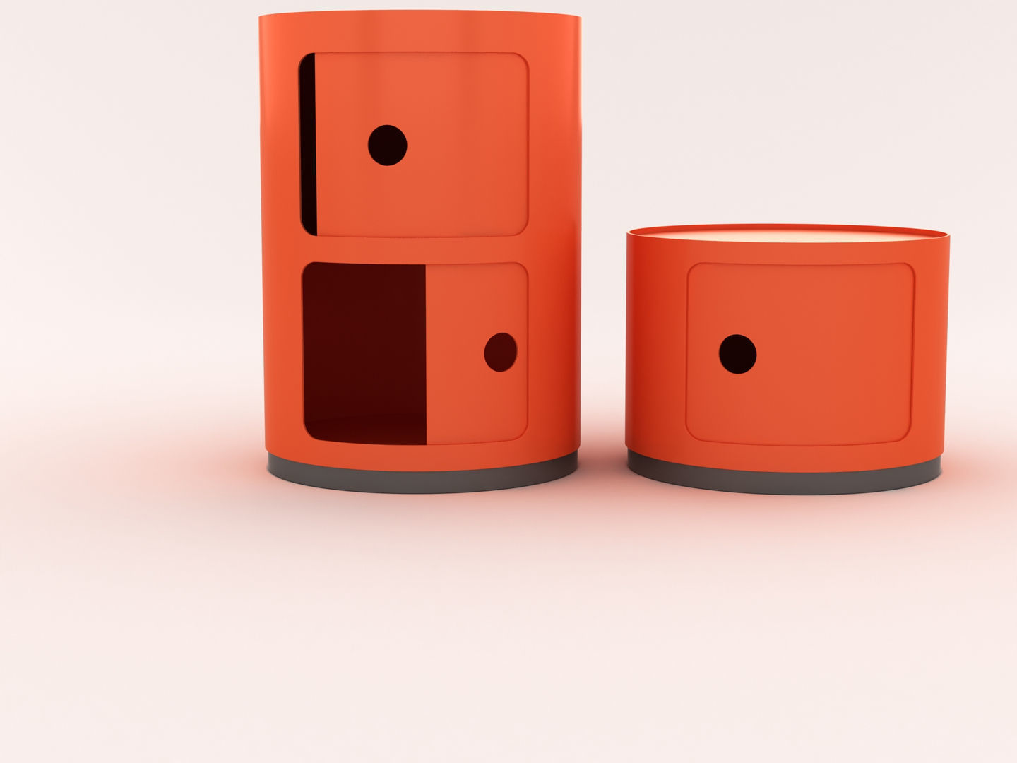 Kartell Cabinet Side Table 3D model_6