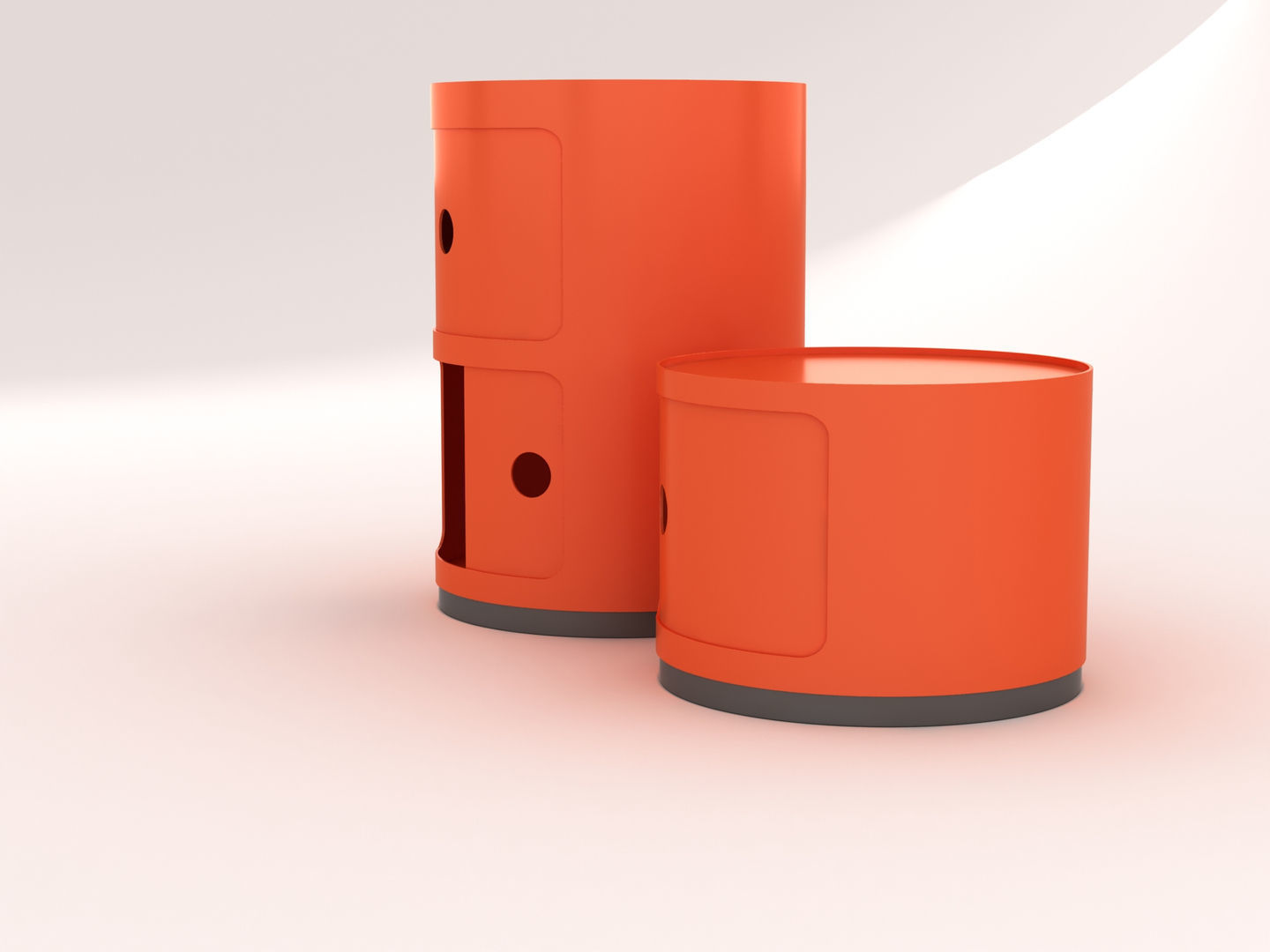 Kartell Cabinet Side Table 3D model_5