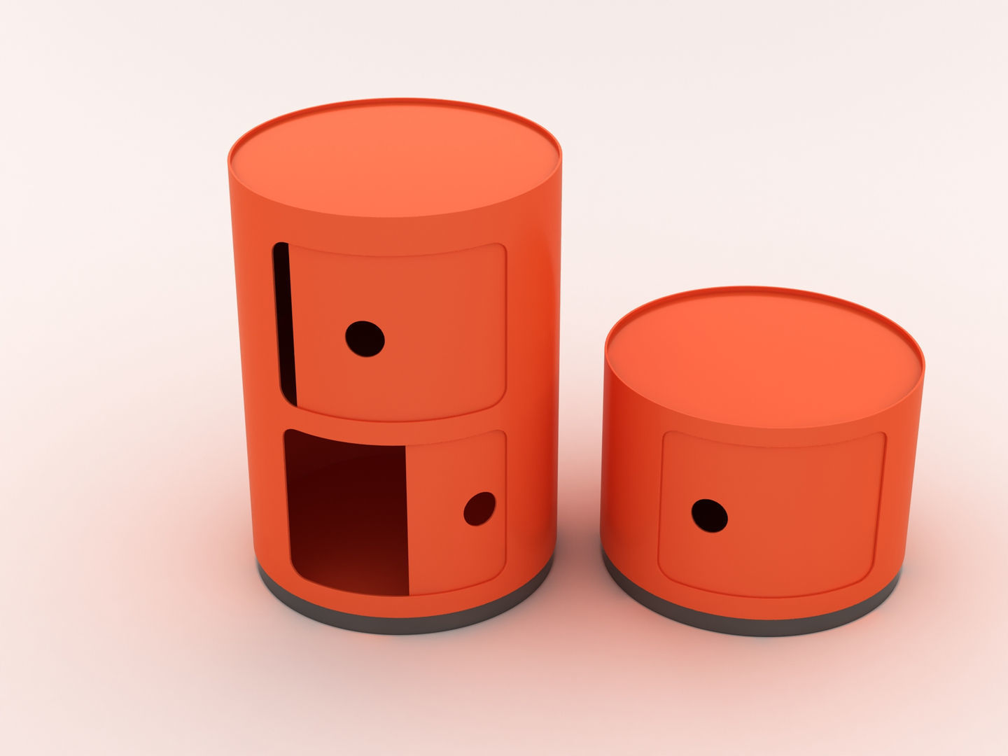 Kartell Cabinet Side Table 3D model_1