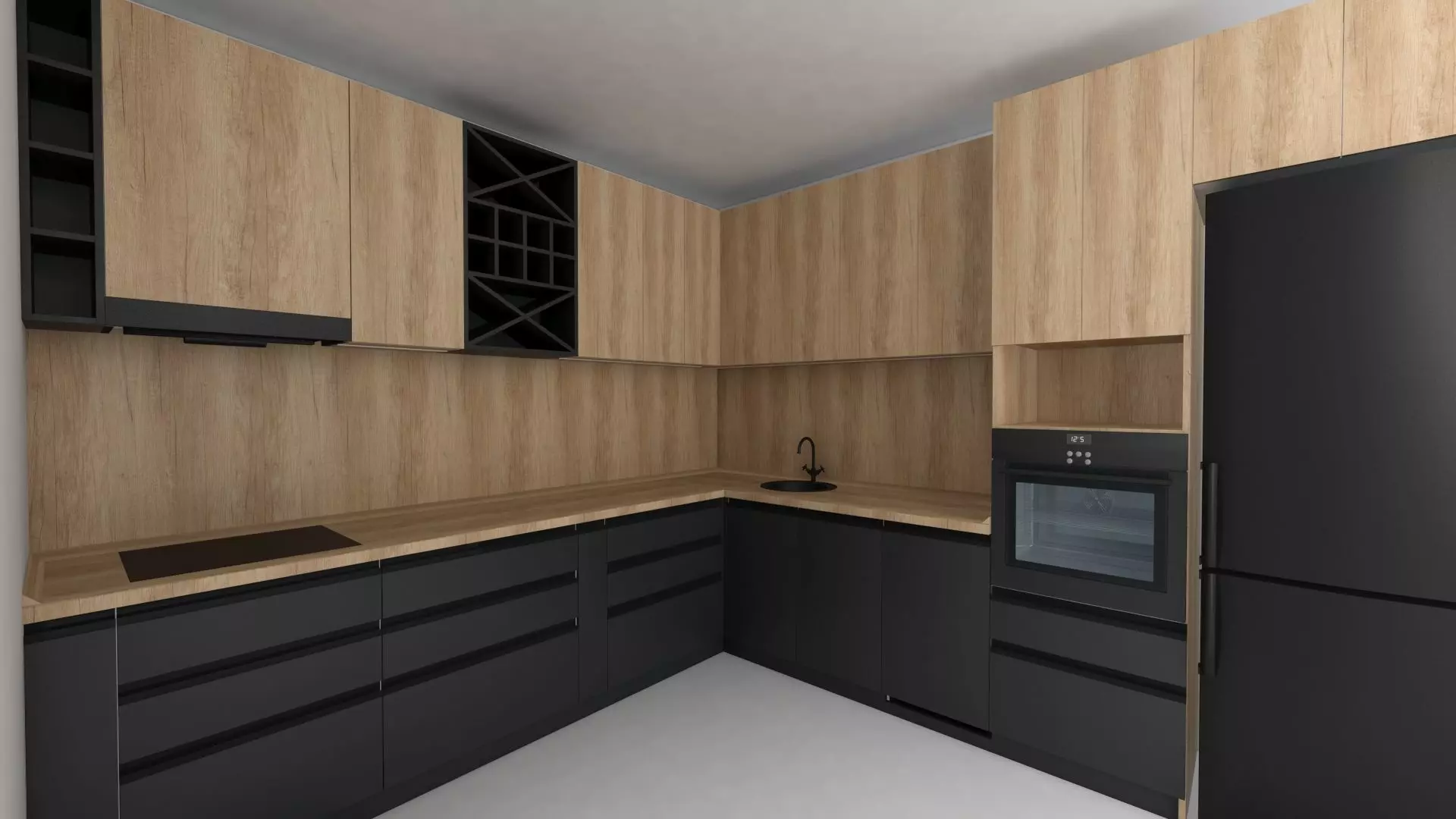 Kitchen - modern 3D model_0