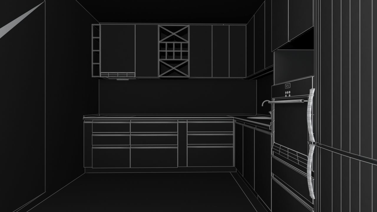 Kitchen - modern 3D model_5