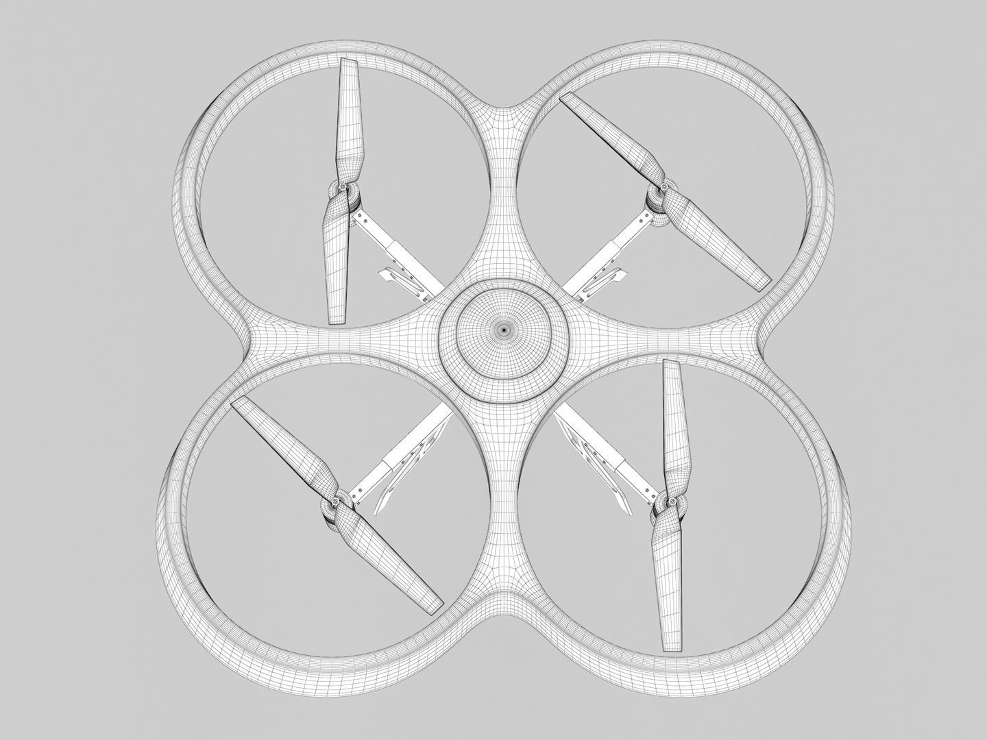Generic Quadcopter Drone 1 3D model_17