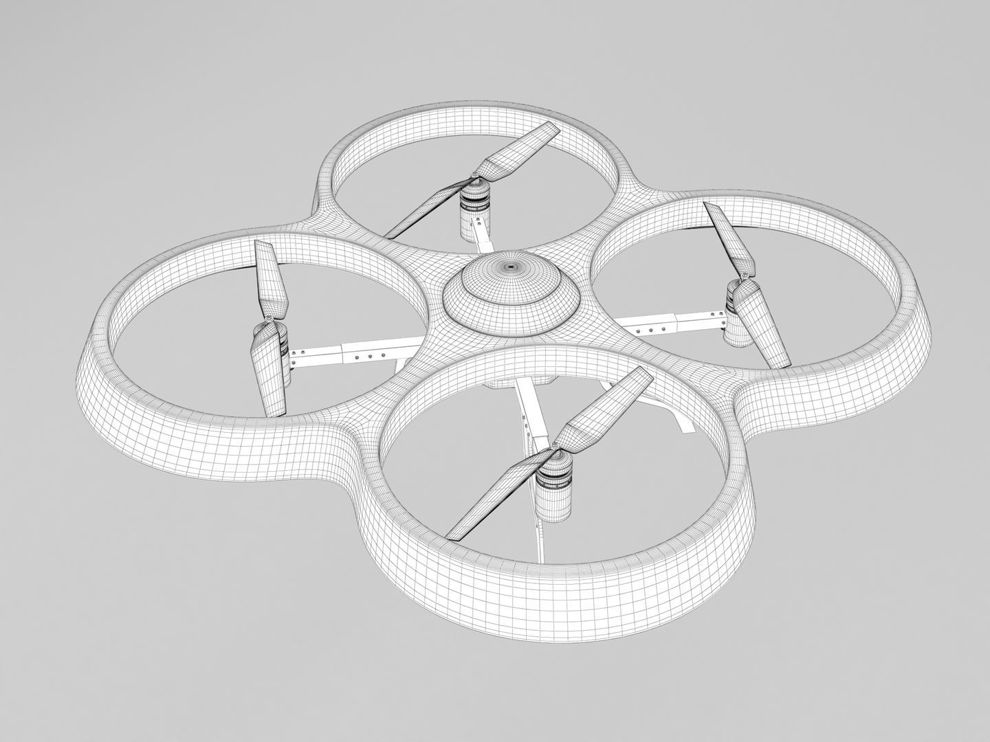 Generic Quadcopter Drone 1 3D model_9