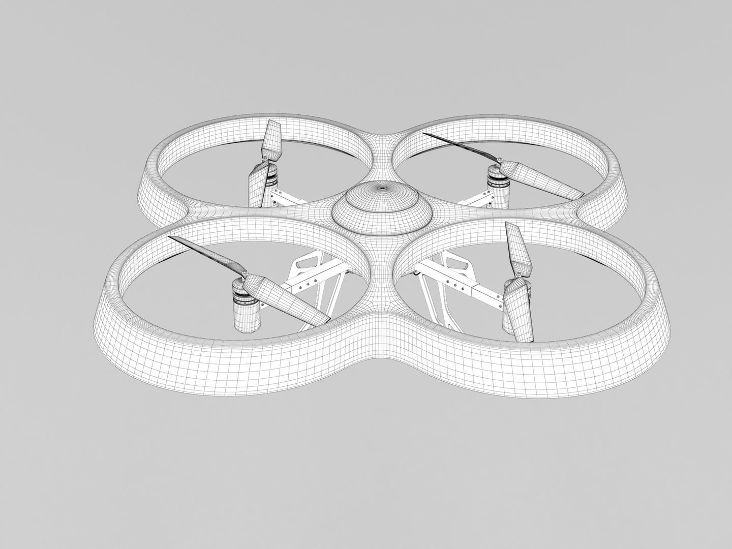 Generic Quadcopter Drone 1 3D model_10