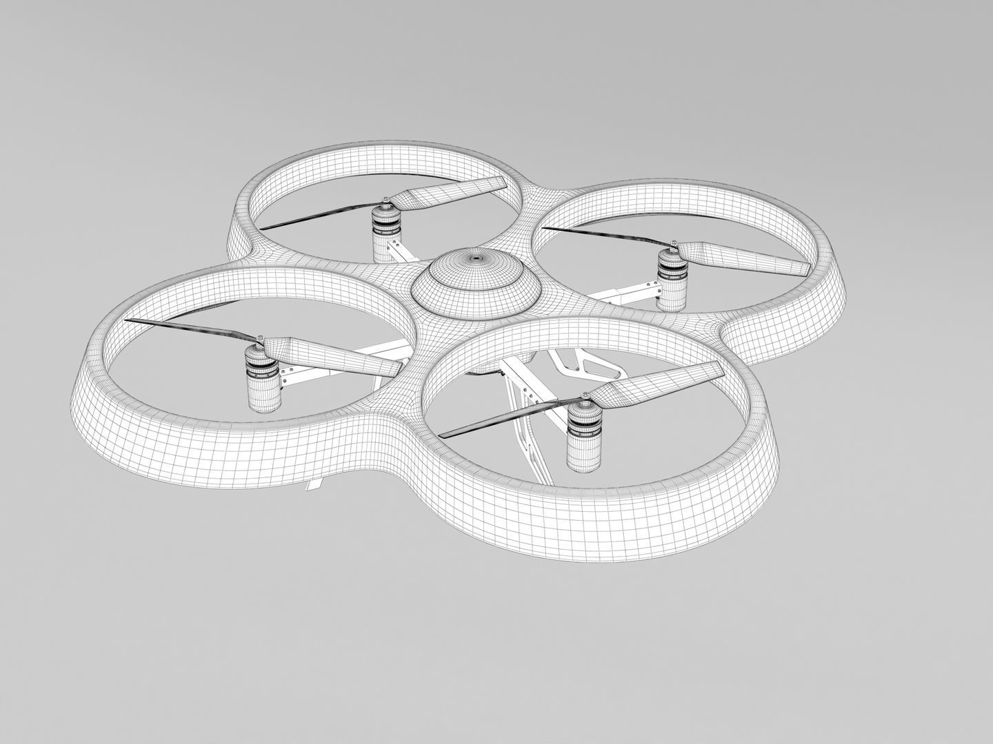 Generic Quadcopter Drone 1 3D model_11