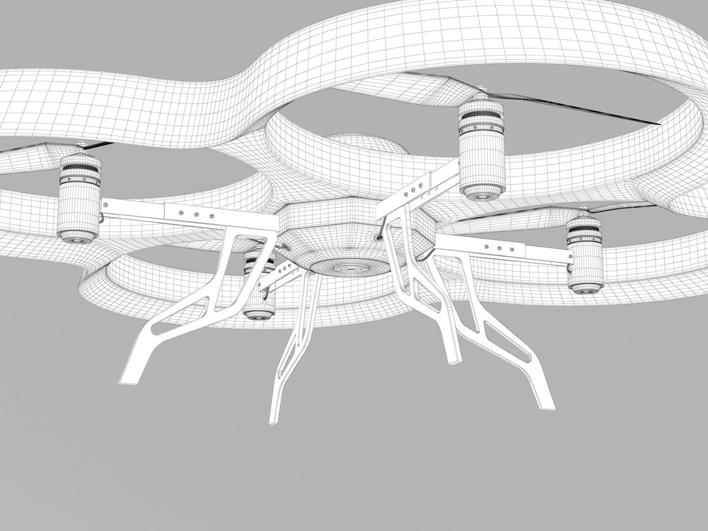 Generic Quadcopter Drone 1 3D model_13