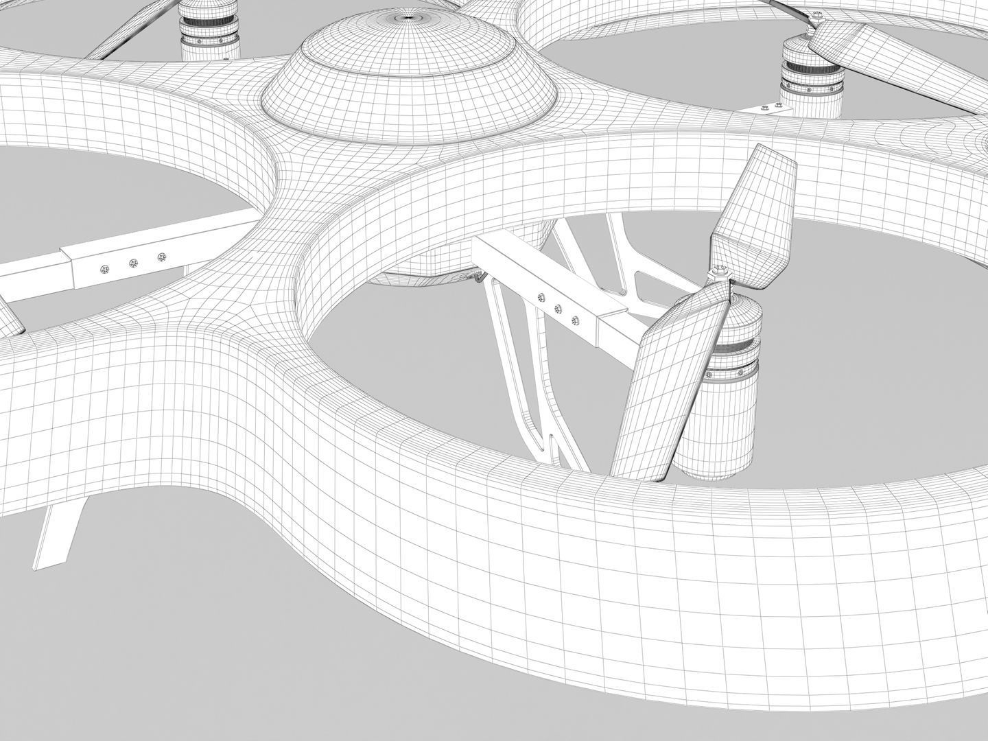 Generic Quadcopter Drone 1 3D model_12