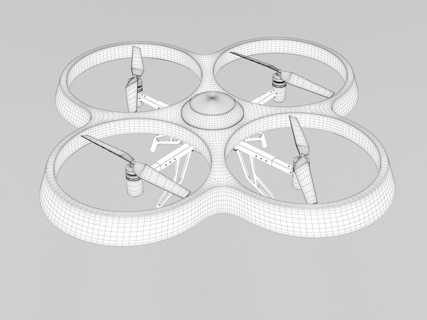Generic Quadcopter Drone 1 3D model_16