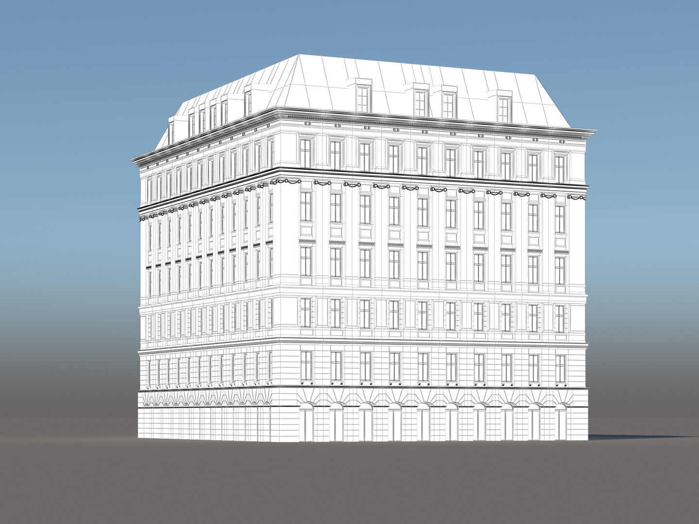 Modern City Building 001 3D model_13