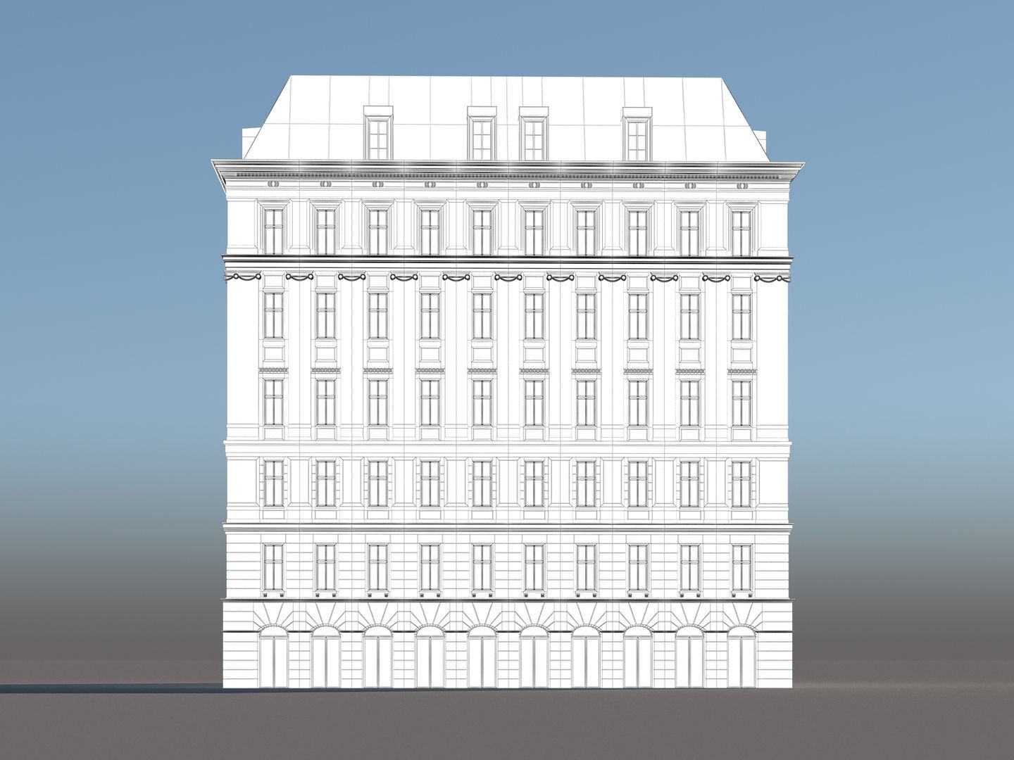 Modern City Building 001 3D model_11