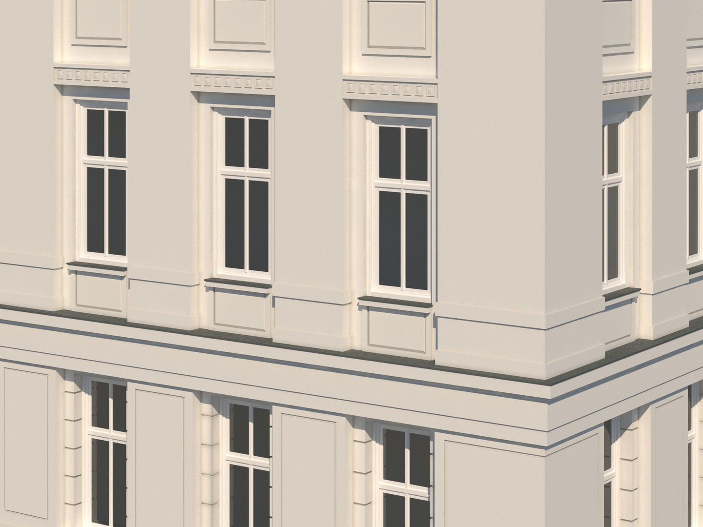 Modern City Building 001 3D model_7