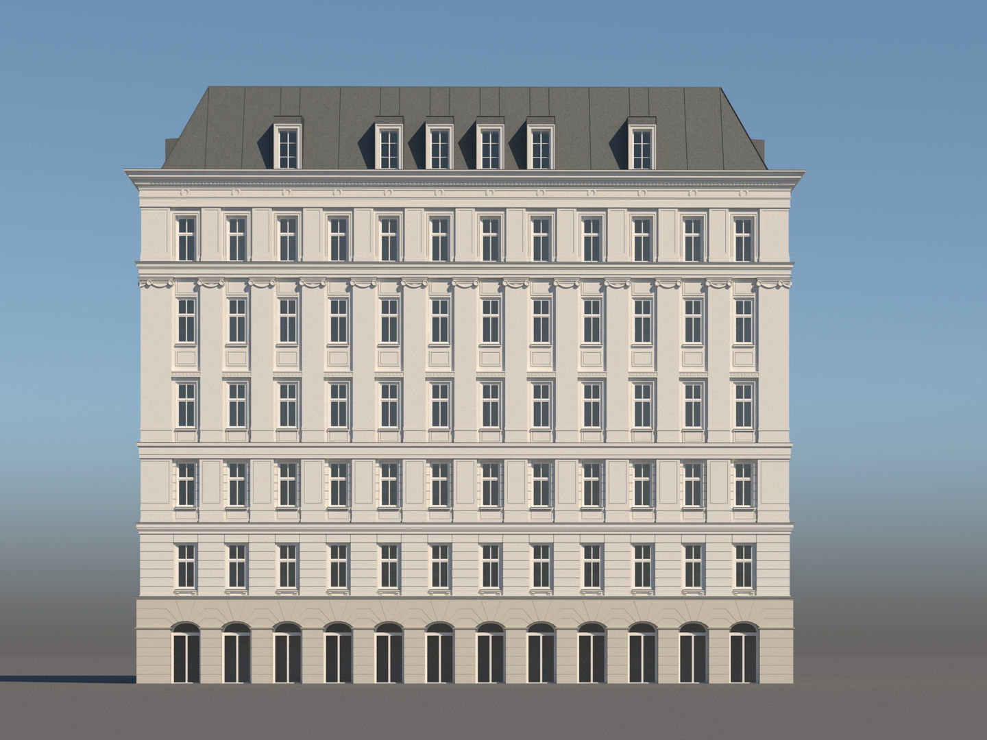 Modern City Building 001 3D model_1