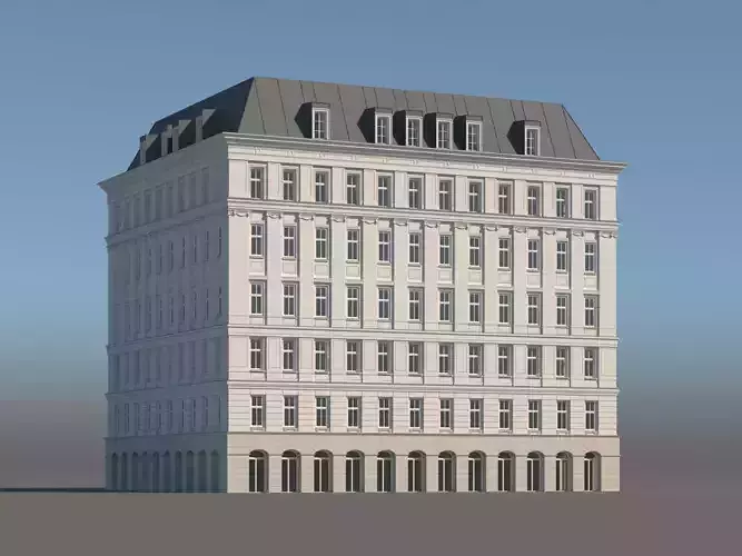Modern City Building 001 3D model